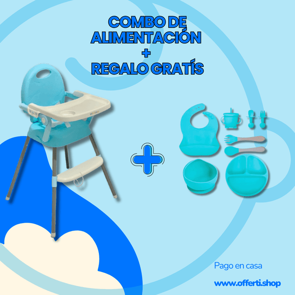 Silla Comedor 3 en 1 – La Solución Completa para el Crecimiento de Tu Hijo + REGALO GRATIS