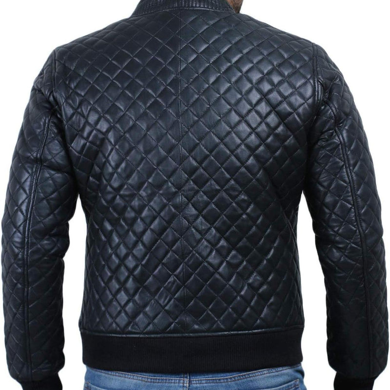 Chaqueta Bomber Masculina de Manga Larga con Cremallera
