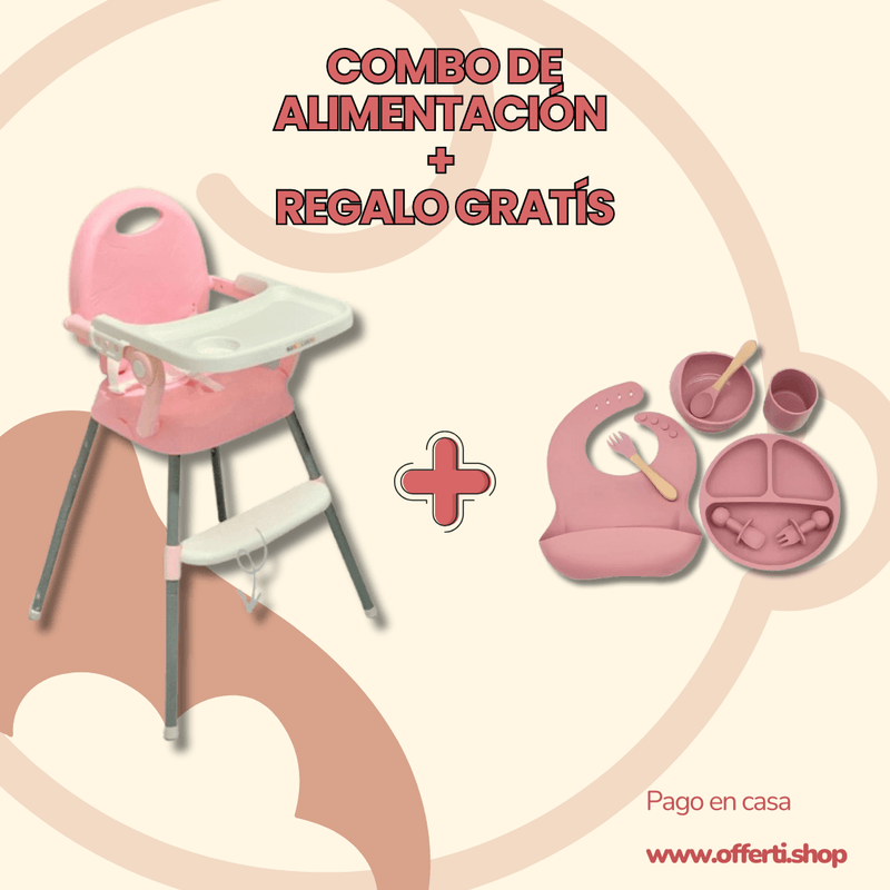 Silla Comedor 3 en 1 – La Solución Completa para el Crecimiento de Tu Hijo + REGALO GRATIS