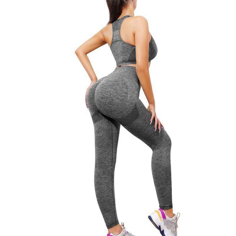 Conjunto Legging Moldeable Alta Compresión Anti Celulitis con Efecto Levanta Glúteos para Deporte y Fitness.